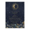 Celestial Floral Blue Stars Moon Wedding