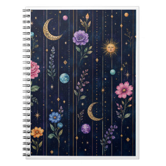 Celestial Floral Notebook