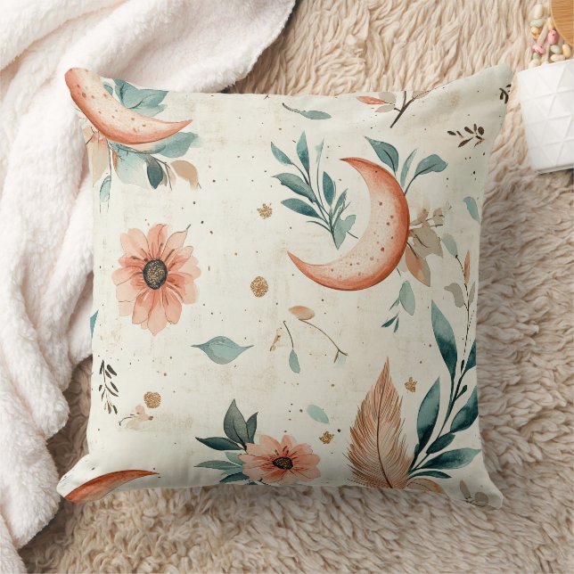 Celestial Floral Pattern (4) Cushion (Blanket)