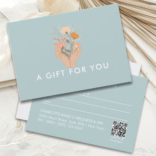 Celestial Floral Salon QR-Code Gift Certificate