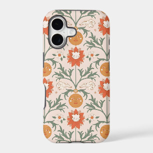 Celestial Floral Sunburst Seamless Pattern Design