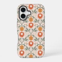 Celestial Floral Sunburst Seamless Pattern Design