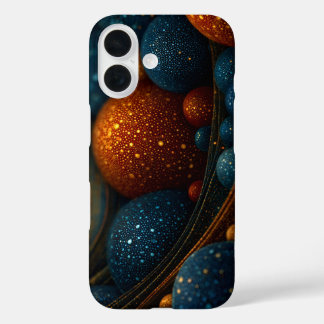 Celestial Flow: Abstract Spheres in Motion iPhone 16 Case