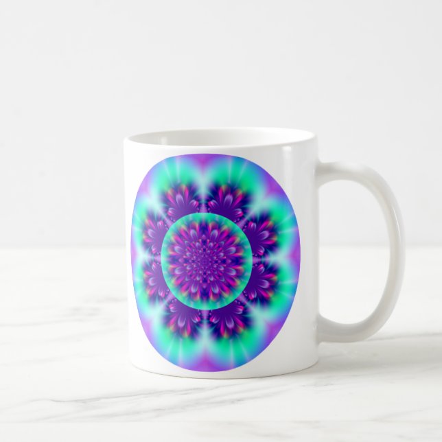 Celestial Flower Mandala Mug (Right)