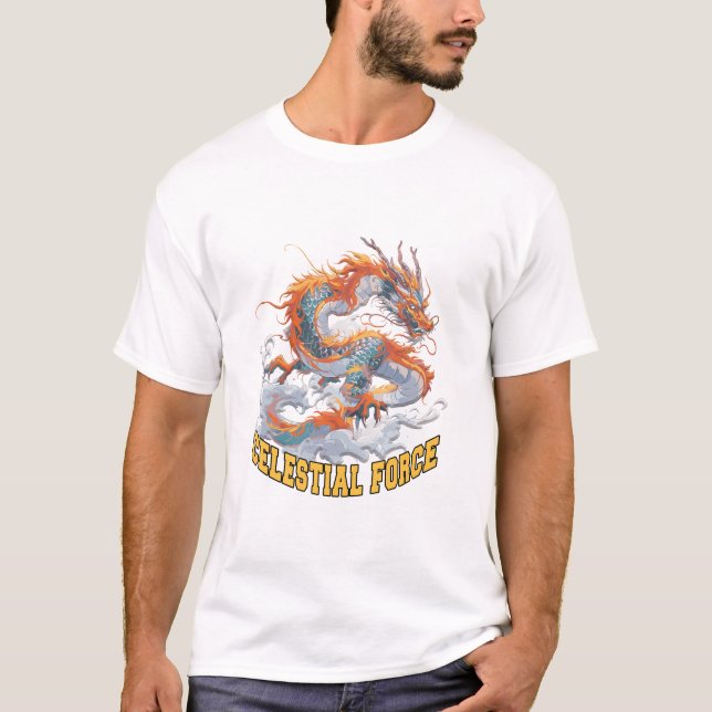 Celestial Force Men White T-Shirt (Front)