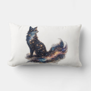 Celestial Fox Cosmic Fantasy Animal Lumbar Cushion