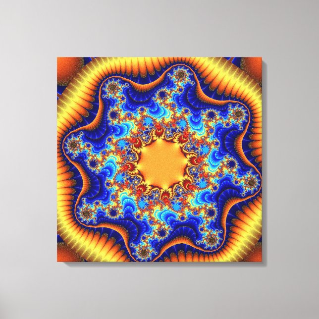 Celestial Fractalscope Canvas Print (Front)