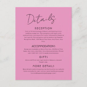 Celestial Full Moon Large Wedding Enclosure Card