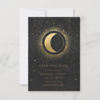 celestial full moon save the date Invitation