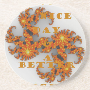 Celestial Galactic Have a Nice Day & Better Night Coaster