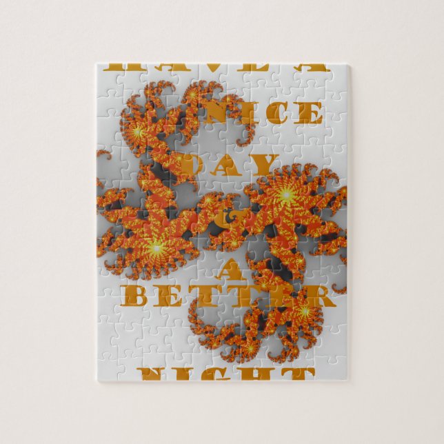 Celestial Galactic Have a Nice Day & Better Night Jigsaw Puzzle (Vertical)