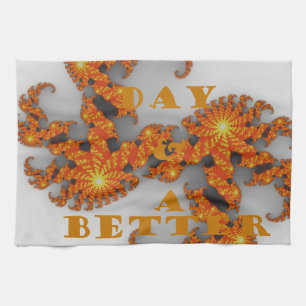 Celestial Galactic Have a Nice Day & Better Night Tea Towel