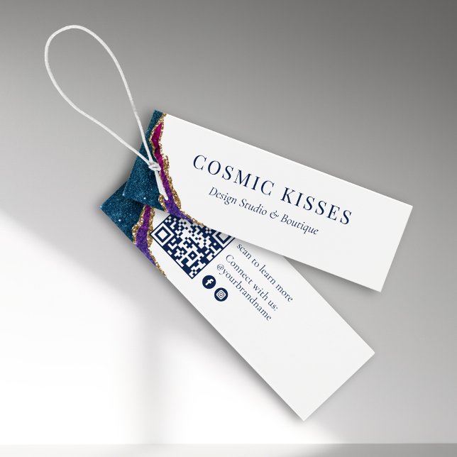 Celestial Galaxy Business Scan QR Social Hang Tag (Creator Uploaded)