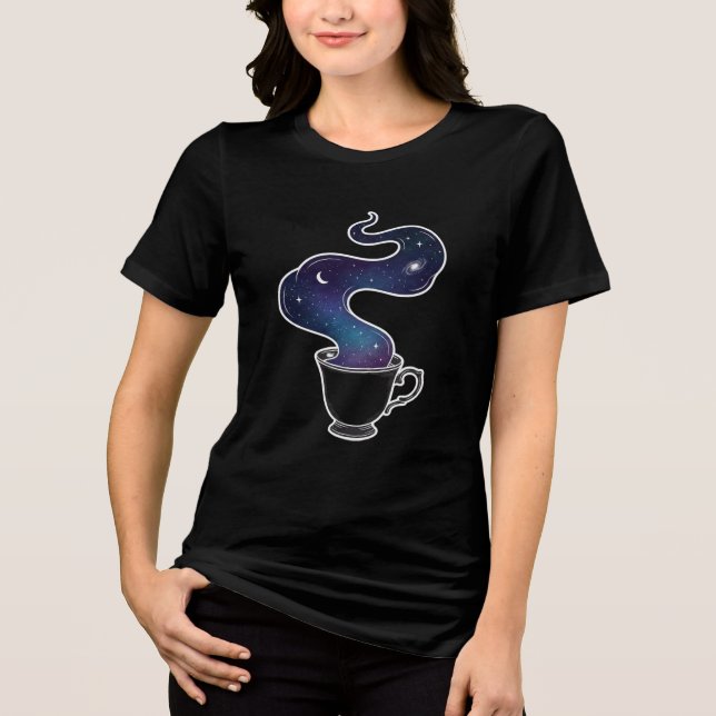 Celestial Galaxy Night Sky Cup Tri-Blend Shirt (Front)