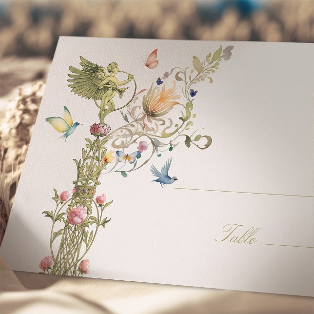 Celestial Garden Wedding Name Card Template (Creator Uploaded)