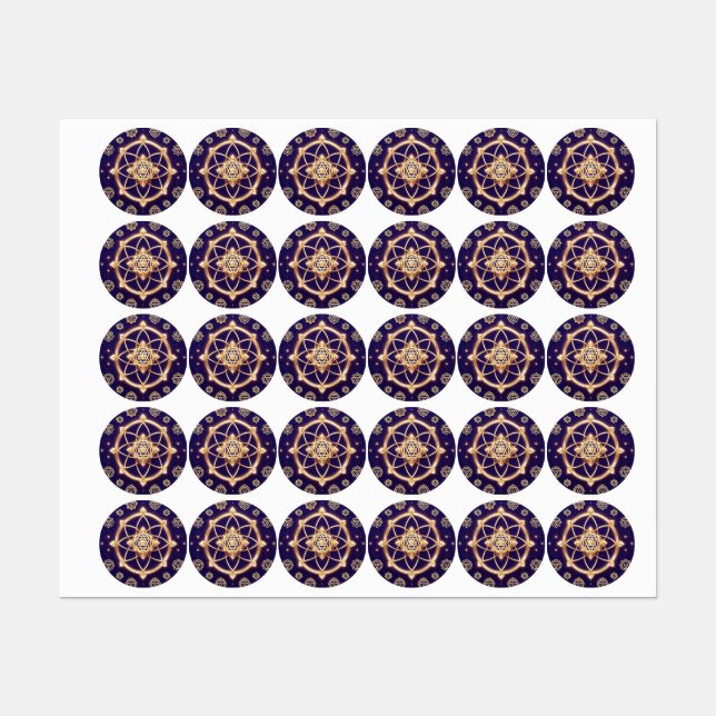Celestial Geometry of Light — Sacred Pattern (Sheet)