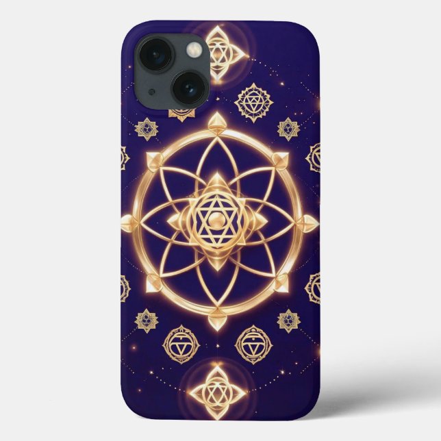 Celestial Geometry of Light — Sacred Pattern Case-Mate iPhone Case (Back)
