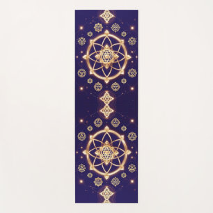 Celestial Geometry of Light — Sacred Pattern Yoga Mat