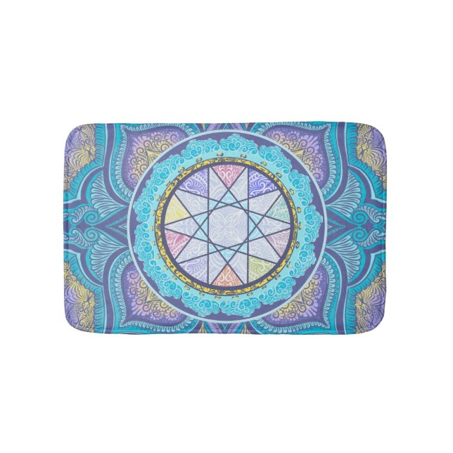 Celestial Geometry Portal Bath Mat (Front)