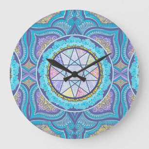 Celestial Geometry Portal Large Clock