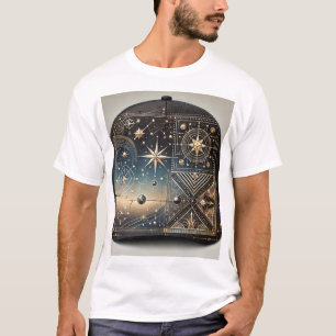 Celestial Geometry T-Shirt: Cosmic Luxury Design T-Shirt