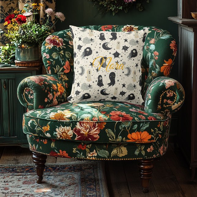 Celestial Ghosts Personalised Pillow with Name (Creator Uploaded)