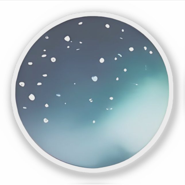 Celestial Glow: Abstract Night Sky (Front)