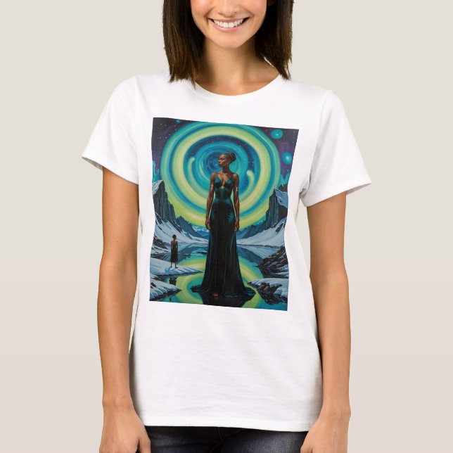 Celestial Goddess Cosmic Dreamscape Tee (Front)
