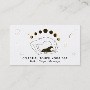 *~* Celestial Goddess Phases of Moon Woman Business Card