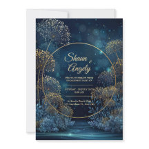 Celestial Gold Forest Circle Wedding
