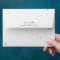 Celestial Gold Pre-Addressed Wedding Envelope