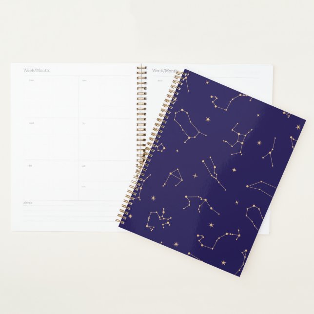 Celestial Gold Star Solareclipse Theme  Planner (Display)