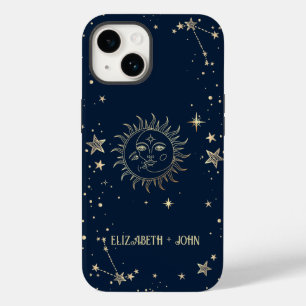 Celestial Gold Sun And Moon  Case-Mate iPhone 14 Case