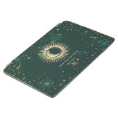 Celestial Gold Sun And Moon Stars Green iPad Air Cover (Side)