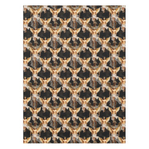 Celestial Golden Angels Pattern Design  Tablecloth