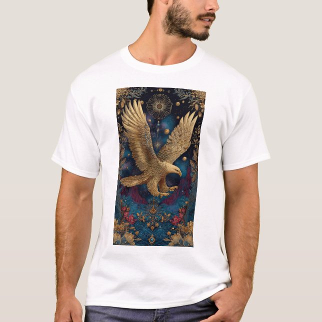 Celestial golden eagle art  T-Shirt (Front)