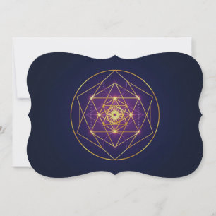 Celestial Golden Mandala — Balance in the Infinite Invitation