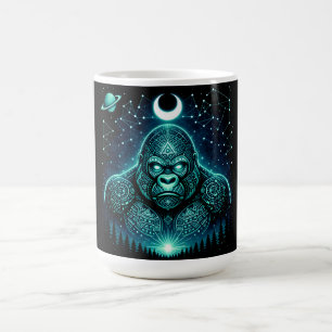 Celestial Gorilla – Cosmic Primate Wildlife Galaxy Coffee Mug