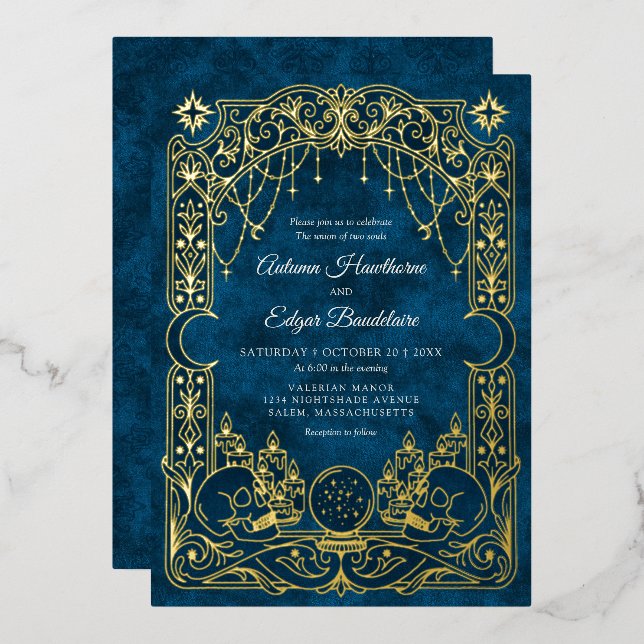 Celestial Gothic Halloween Wedding (Front/Back)