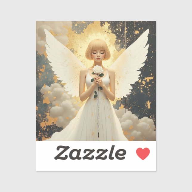 Celestial Grace | Pretty Angel and Rose  (Sheet)