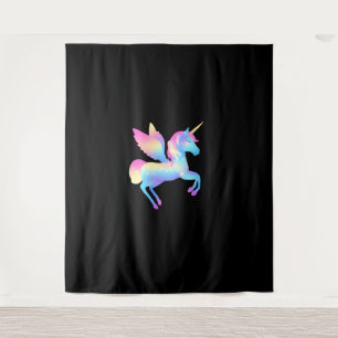 Celestial Grace The Enchanted Cute Unicorn Long Sl Tapestry