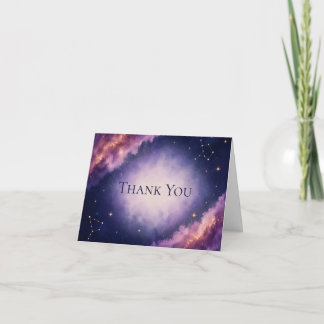 Celestial Graduation Thank You Card | Watercolors