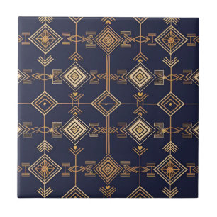 Celestial Grid Ceramic Tile