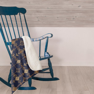 Celestial Grid Sherpa Blanket
