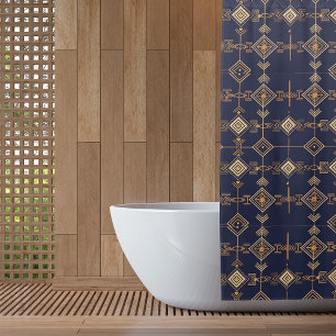 Celestial Grid Shower Curtain