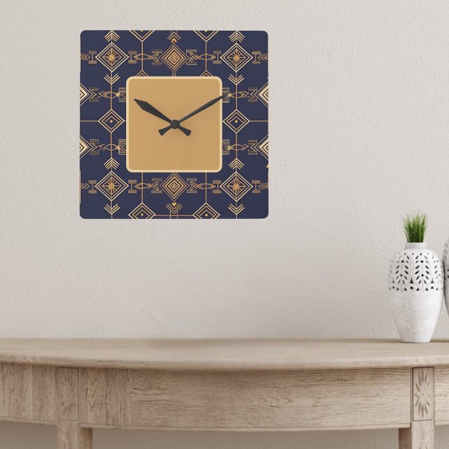 Celestial Grid Square Wall Clock (Creator Uploaded)