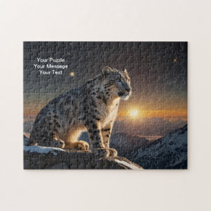 Celestial Guardian – Snow Leopard Jigsaw Puzzle