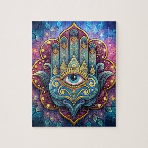 Celestial Hamsa Jigsaw Puzzle