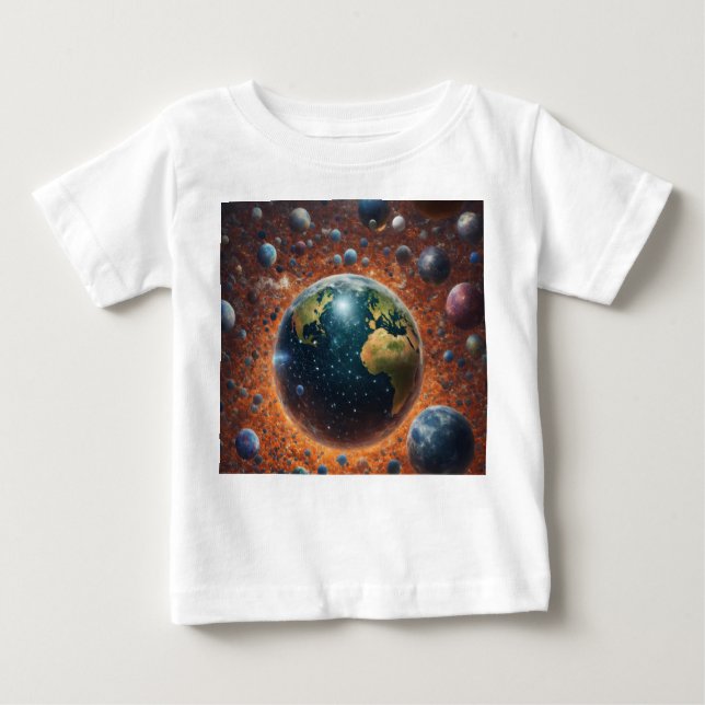 "Celestial Harmony Earth T-Shirt"T-Shirt Baby T-Shirt (Front)