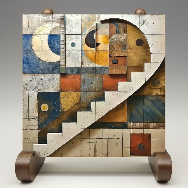 Celestial Harmony Geometric Mosaic Ceramic Tile (Creator Uploaded)